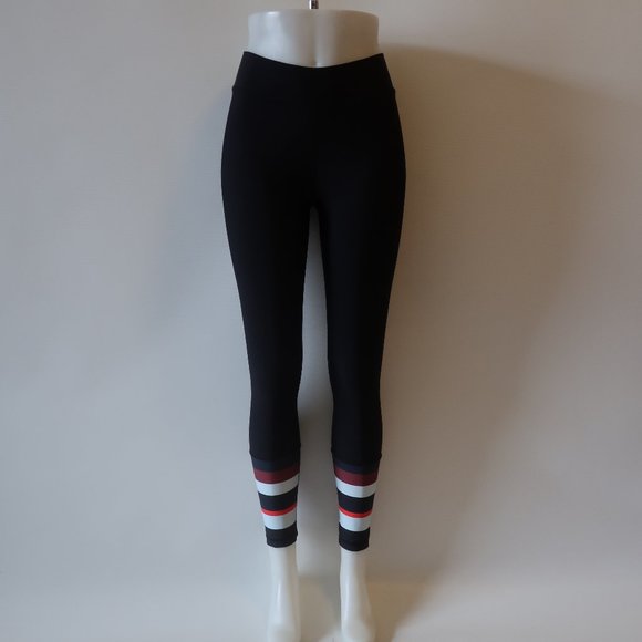 THE UPSIDE SPORT BLACK WHITE RED LEGGINGS 4 * - Picture 2 of 14